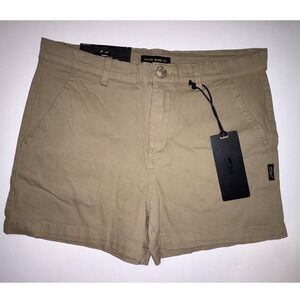 Silver Jeans Co Womens Size 6 Khaki Classic Fit Mid Rise Shorts Casual Utility